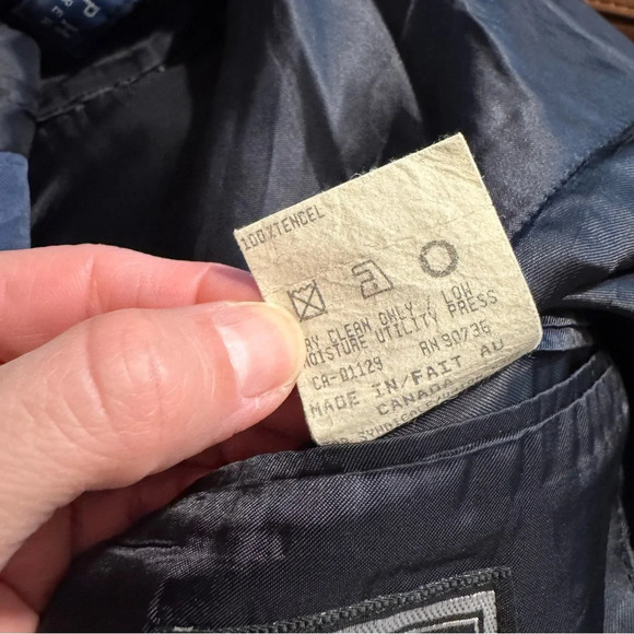 Ralph Ralph Lauren Tencel Sport Coat Blazer Blue Size 40 R - Picture 2 of 10